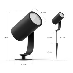Philips by Signify Hue Outdoor Lily Spike Spots
